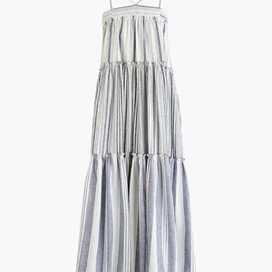 J. Crew Chambray cover-up dress in stripe NWT